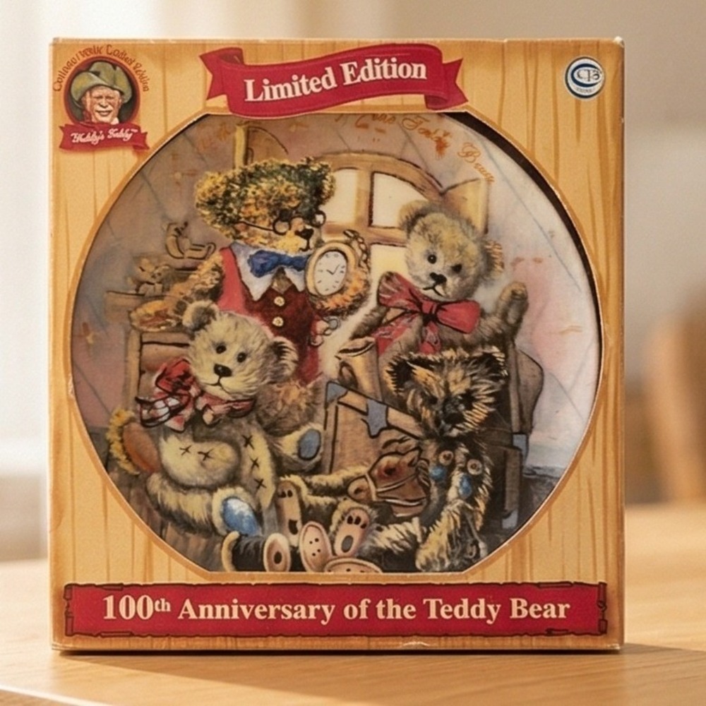 Dan Dee 100th Anniversary Teddy Bear‎ Limited Edition Collector Plate 1902-2002